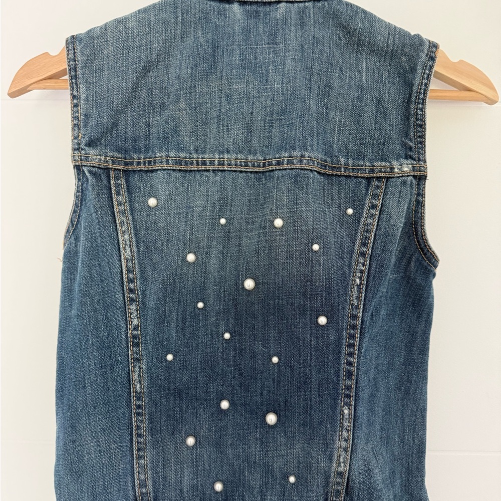 Hollister Blue Denim Vest for Women